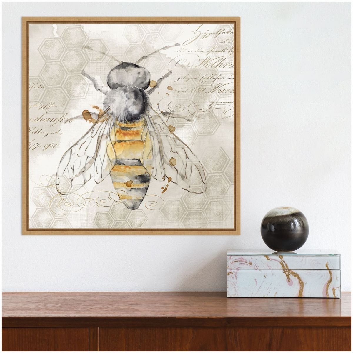 Queen Bee II Framed Canvas Wall Art Print