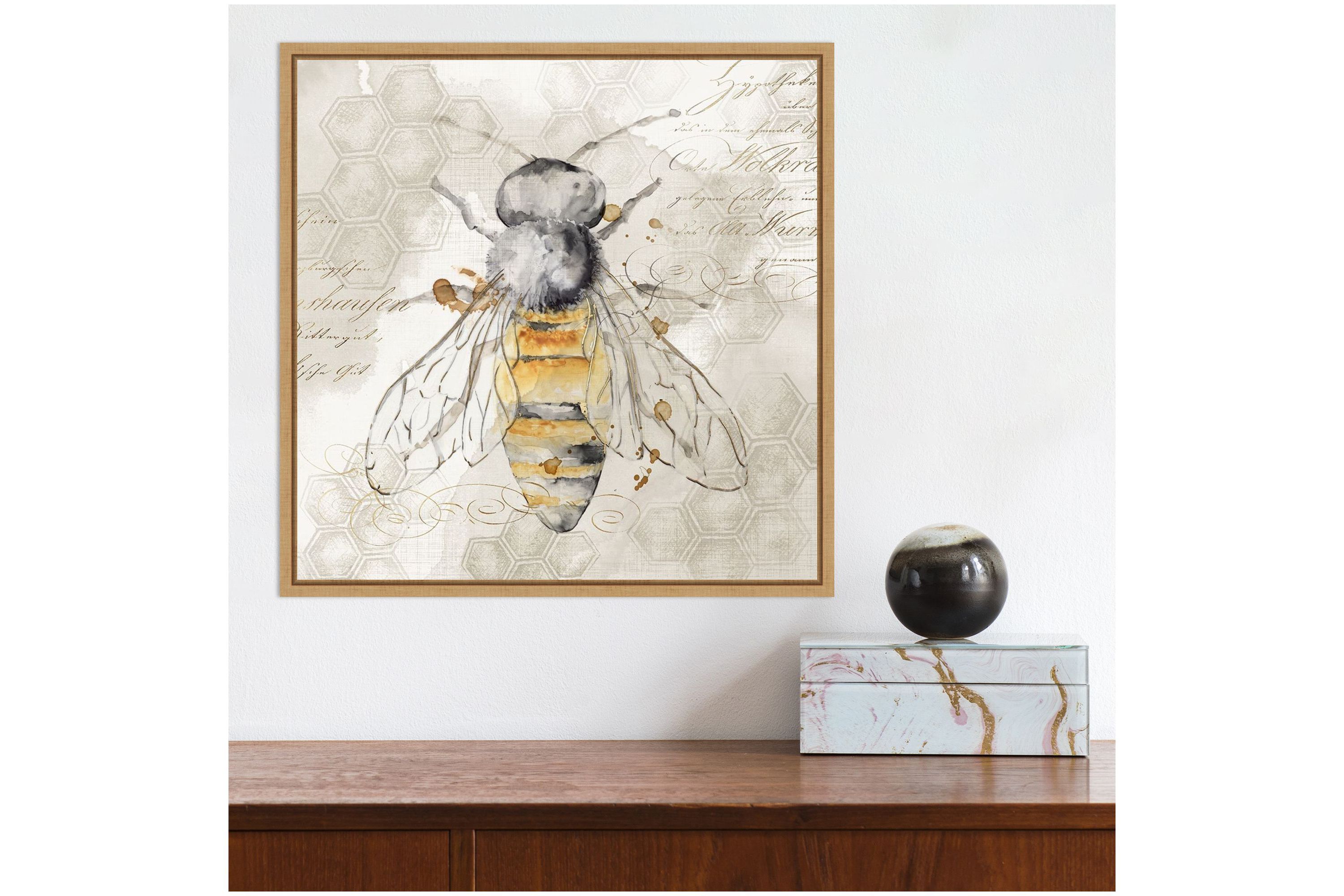 Queen Bee II Framed Canvas Wall Art Print