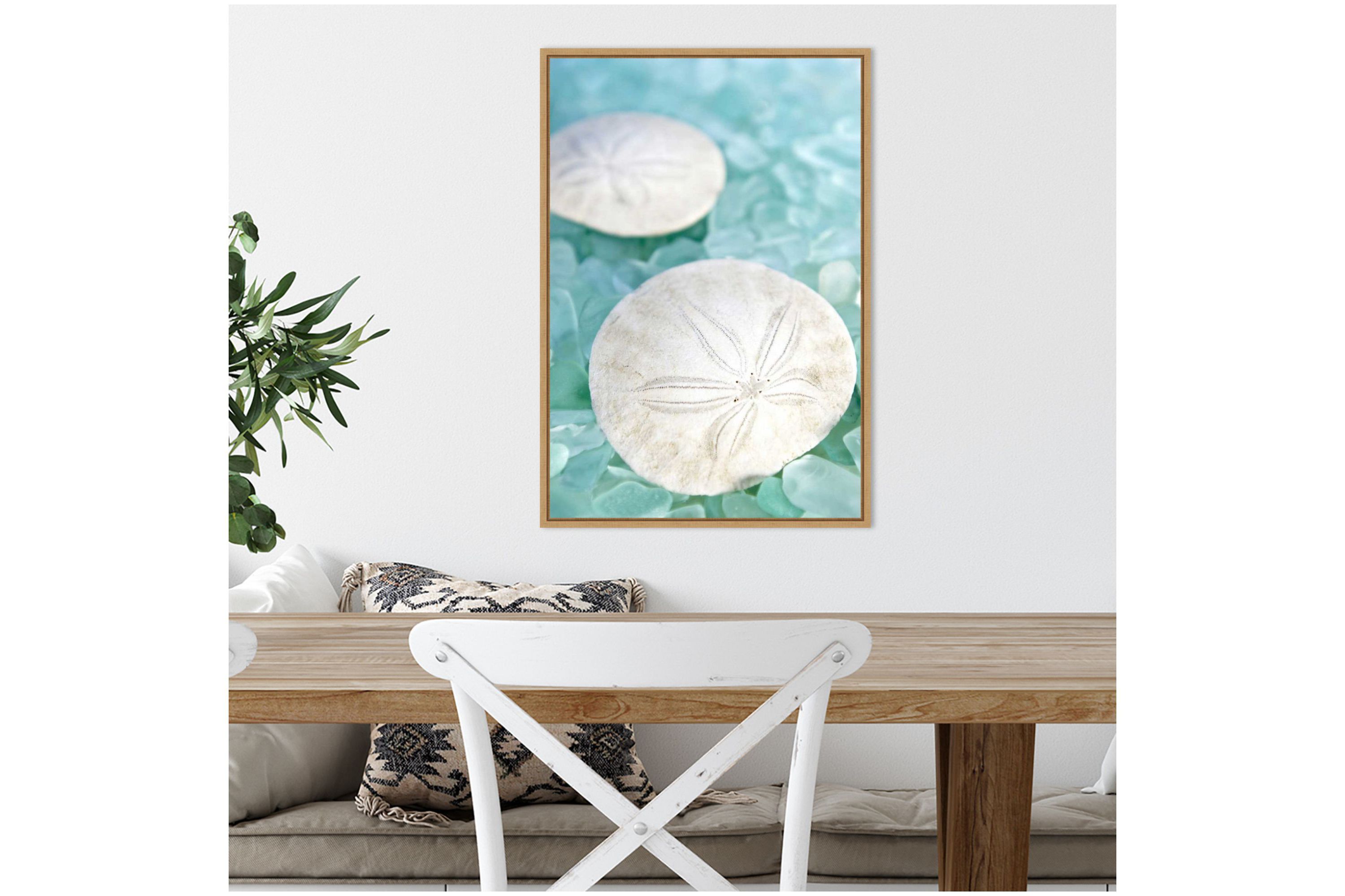 Crystal Harbor 9 Framed Canvas Wall Art Print