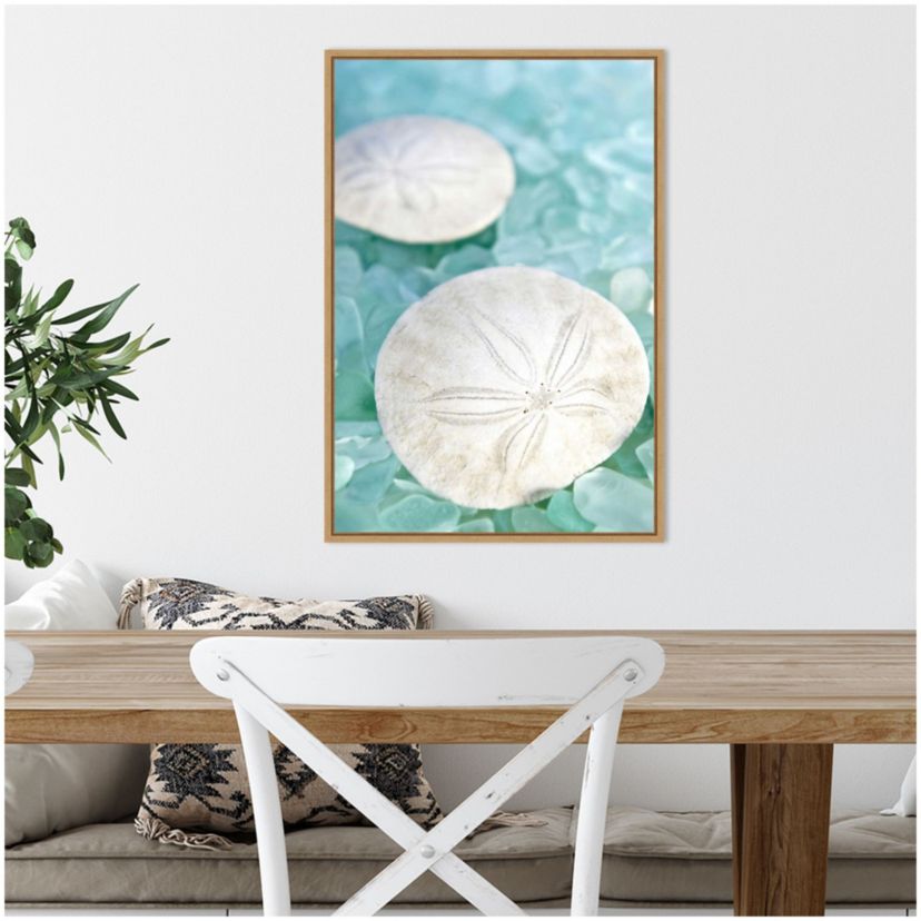 Crystal Harbor 9 Framed Canvas Wall Art Print