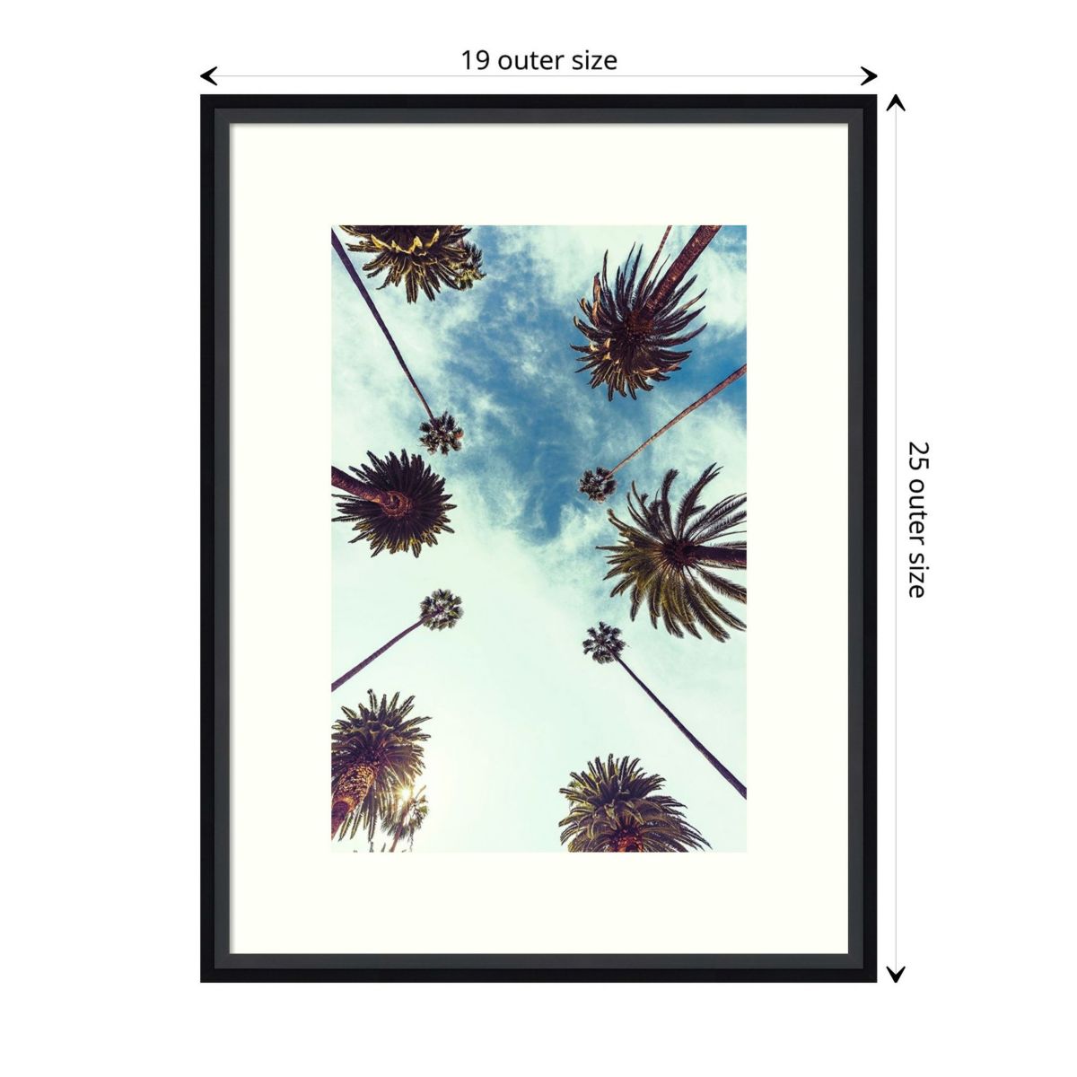 Palm Sky 2 Framed Wall Art Print