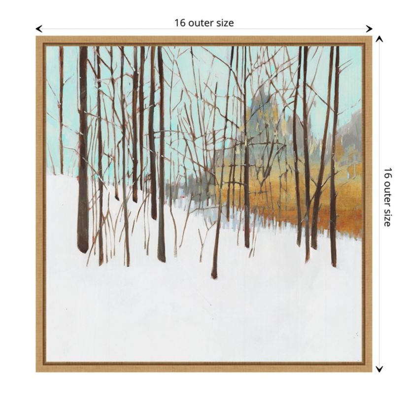 Winters Day I (Trees) Framed Canvas Wall Art Print