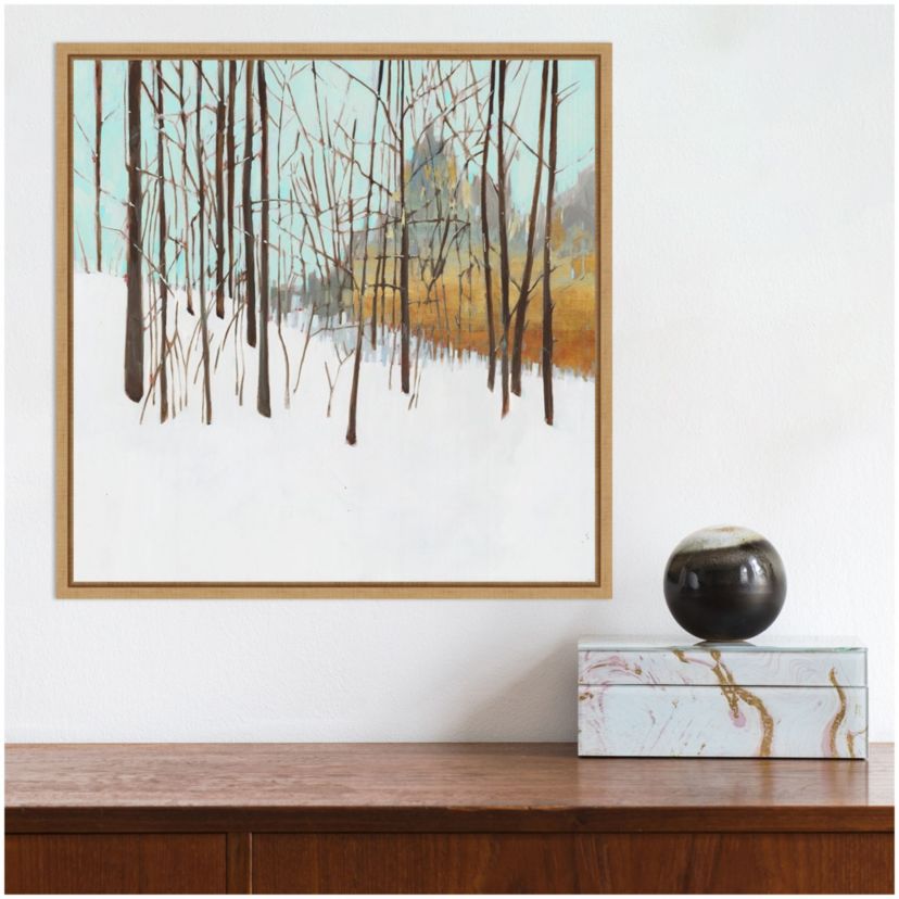 Winters Day I (Trees) Framed Canvas Wall Art Print