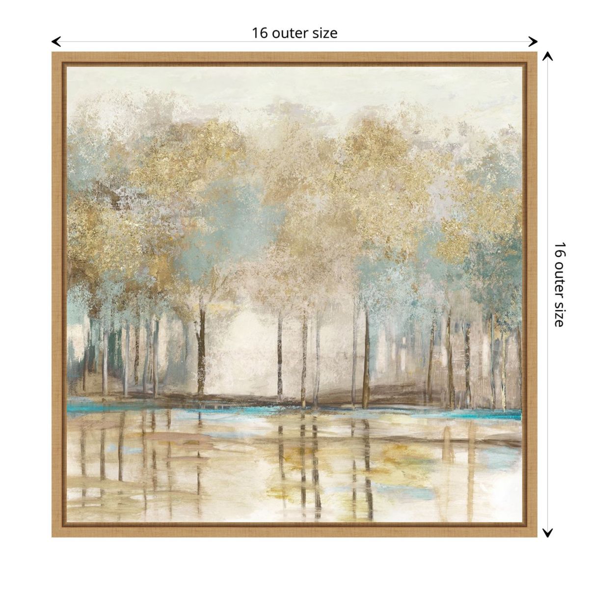 Woodlot I (Trees) Framed Canvas Wall Art Print
