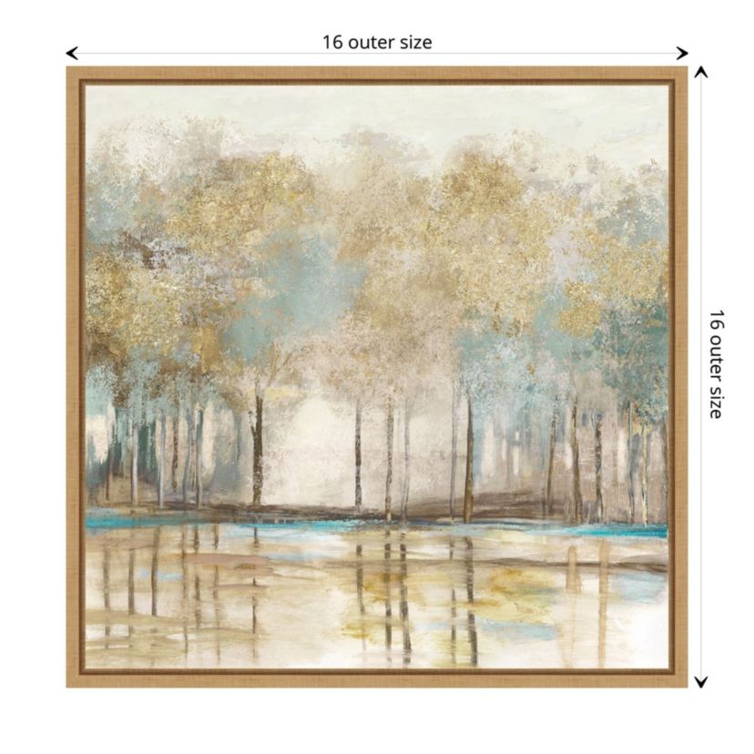 Woodlot I (Trees) Framed Canvas Wall Art Print