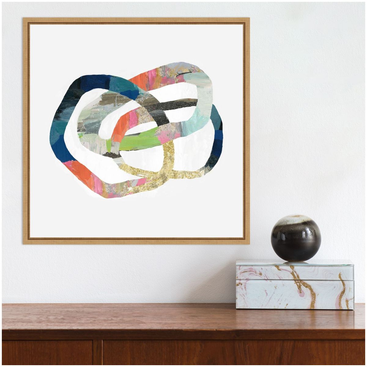 Allied I Framed Canvas Wall Art Print