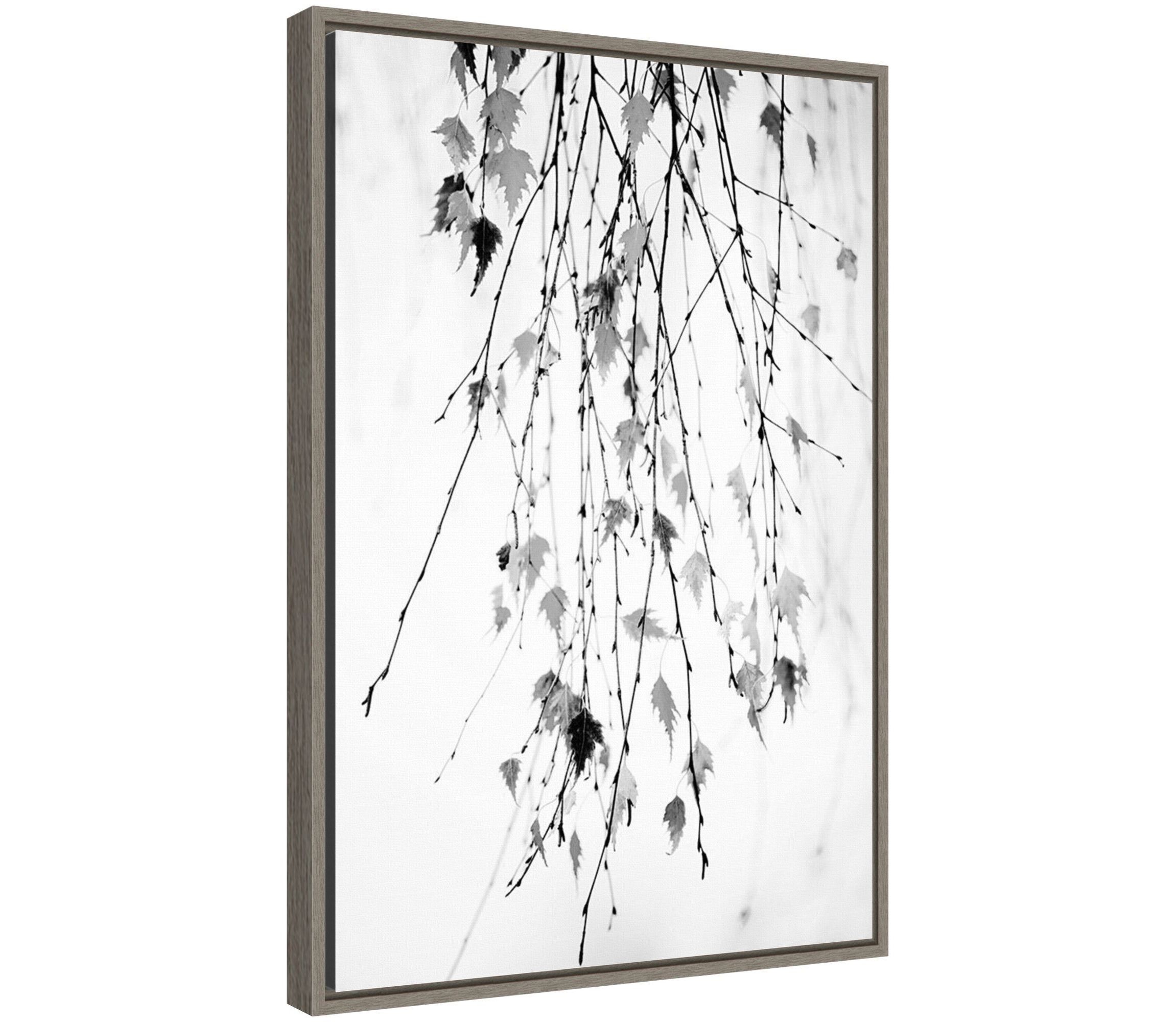 Hanging (Branches) Framed Canvas Wall Art Print