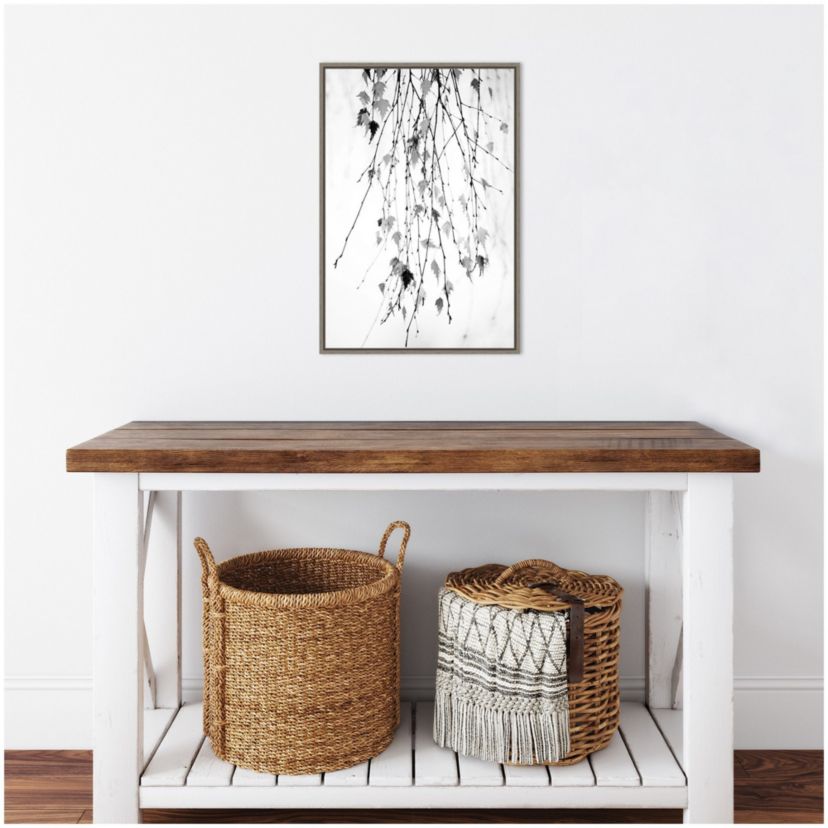 Hanging (Branches) Framed Canvas Wall Art Print