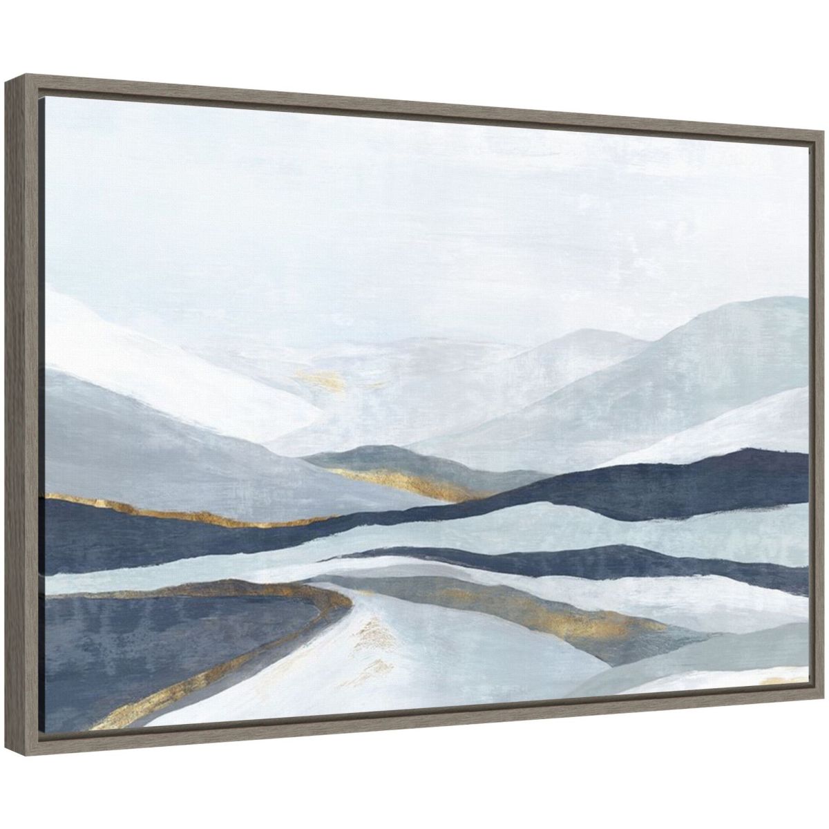 Far Away Land I (Mountains) Framed Canvas Wall Art Print