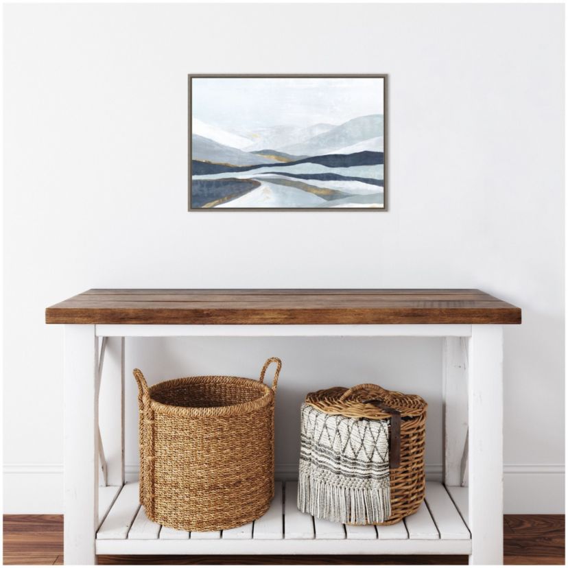 Far Away Land I (Mountains) Framed Canvas Wall Art Print