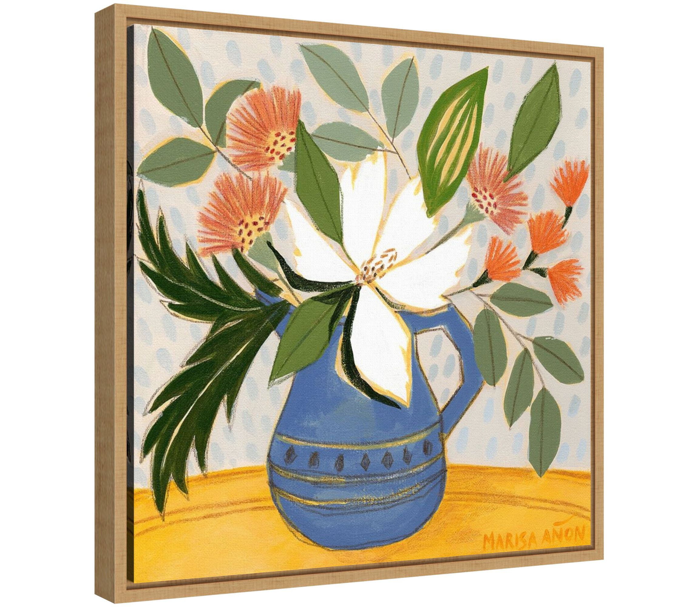 April Florals 11 Framed Canvas Wall Art Print