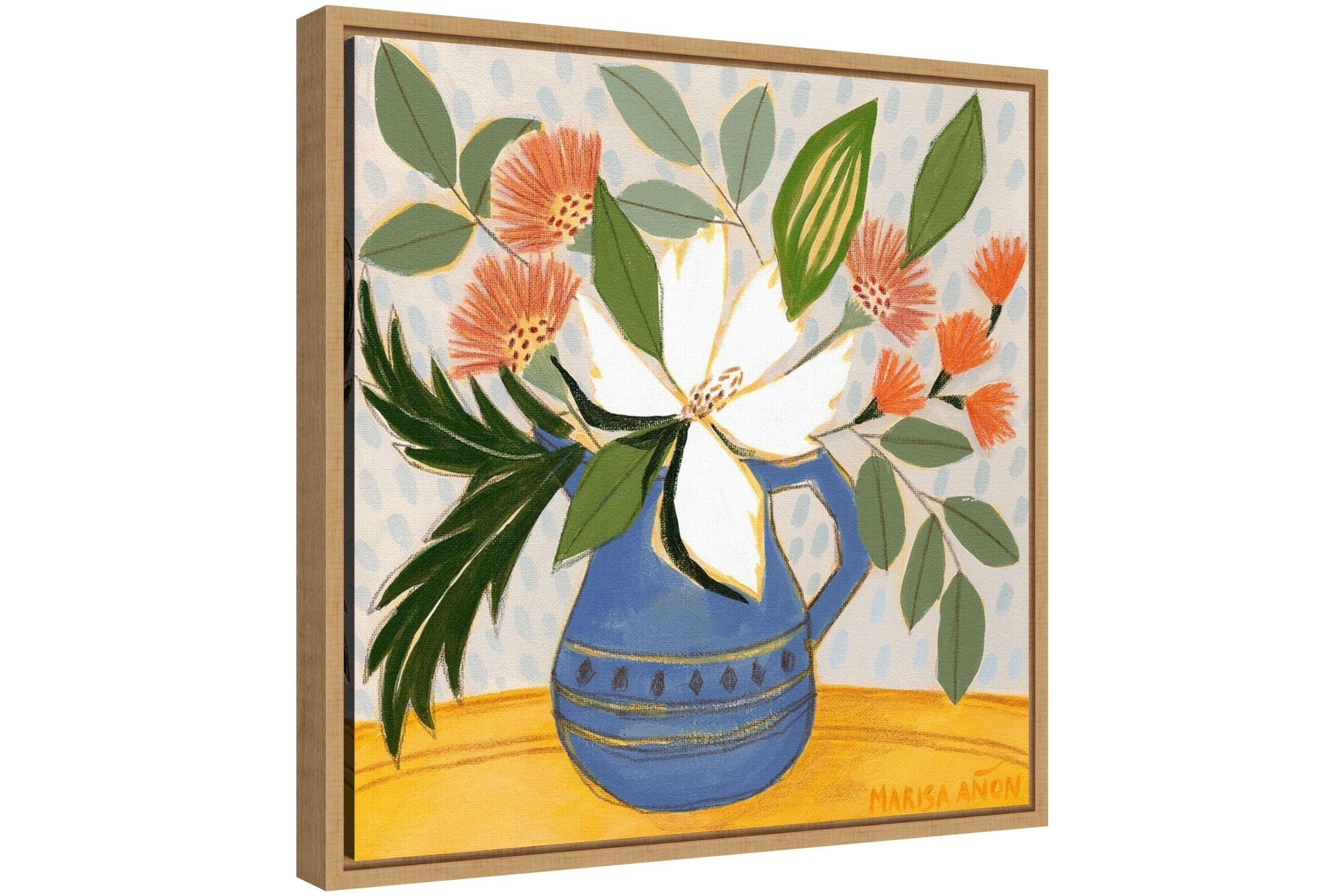 April Florals 11 Framed Canvas Wall Art Print