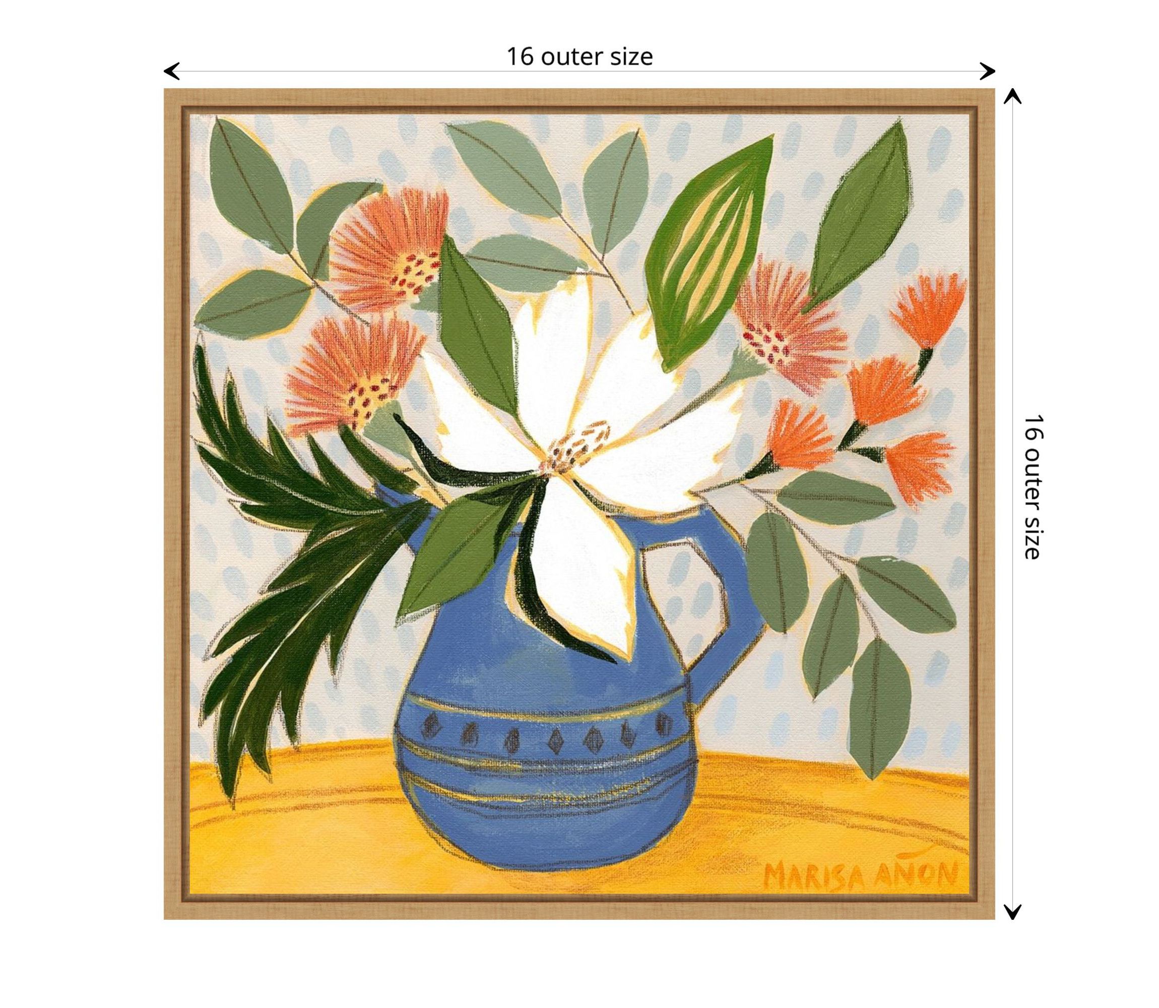 April Florals 11 Framed Canvas Wall Art Print