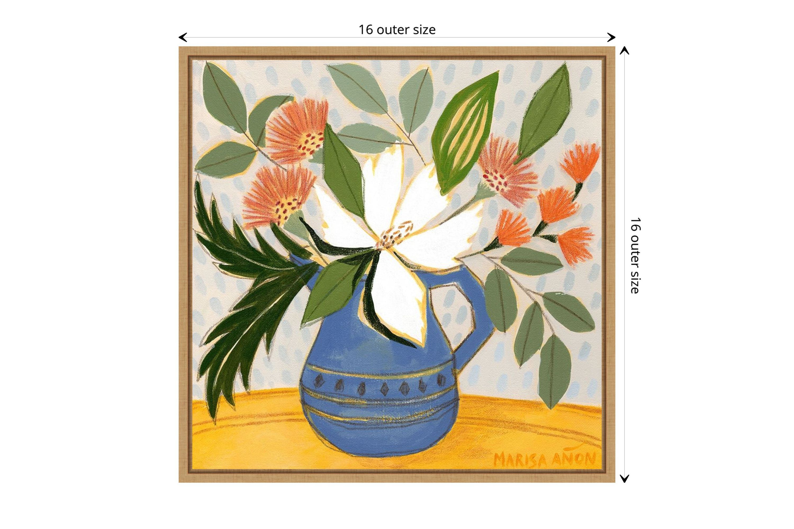 April Florals 11 Framed Canvas Wall Art Print