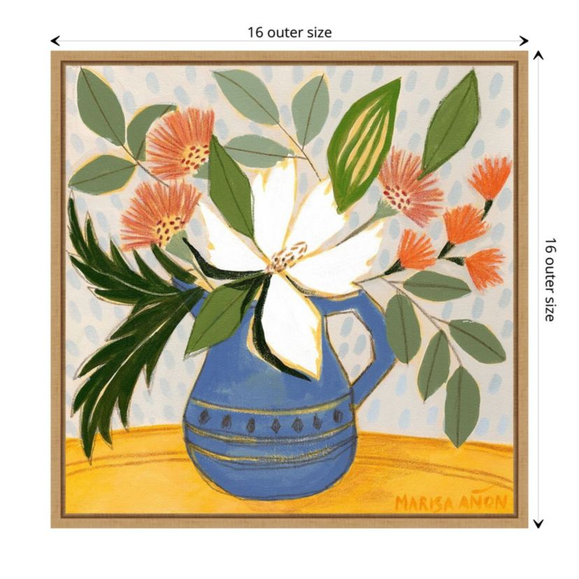 April Florals 11 Framed Canvas Wall Art Print