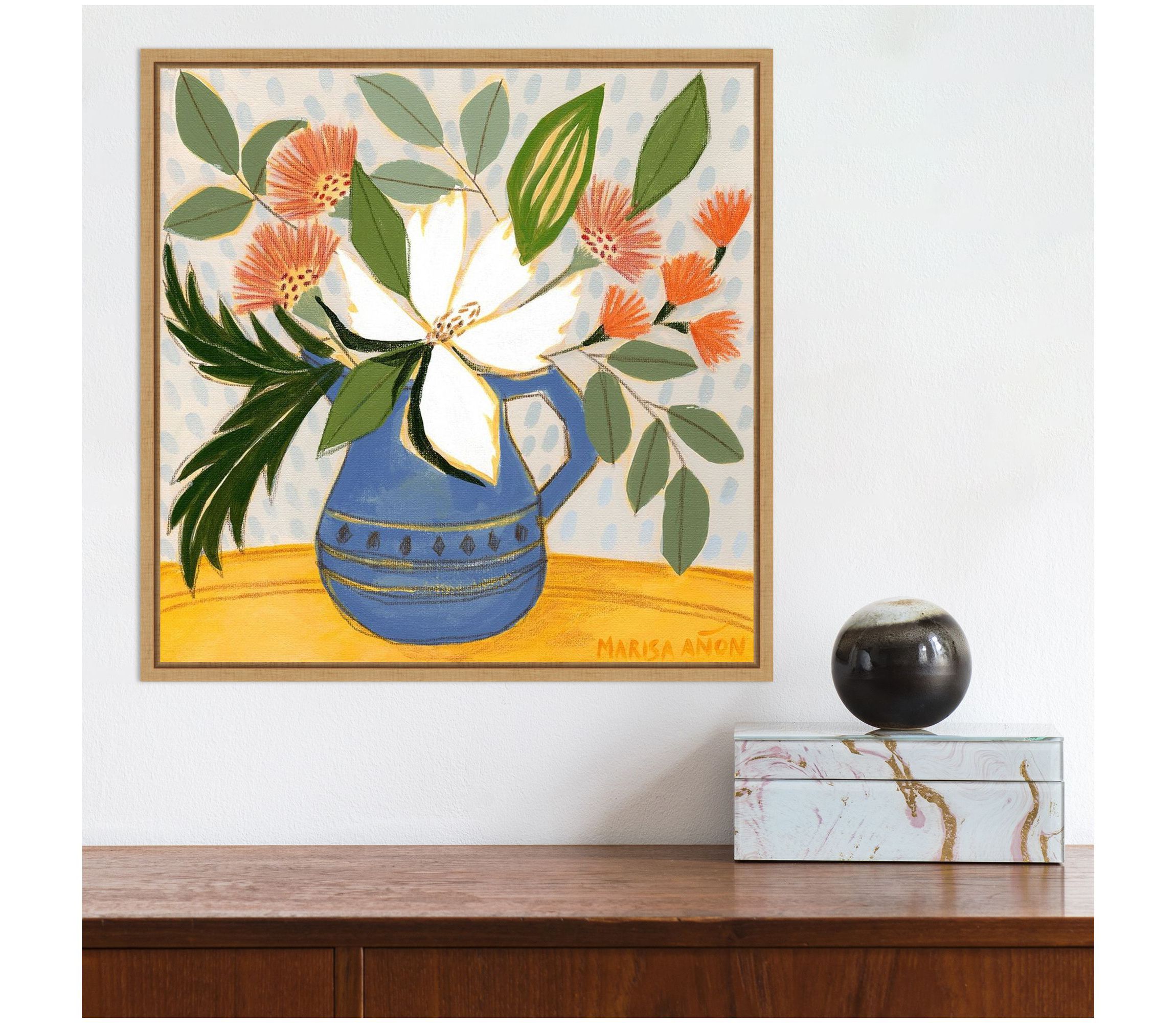 April Florals 11 Framed Canvas Wall Art Print