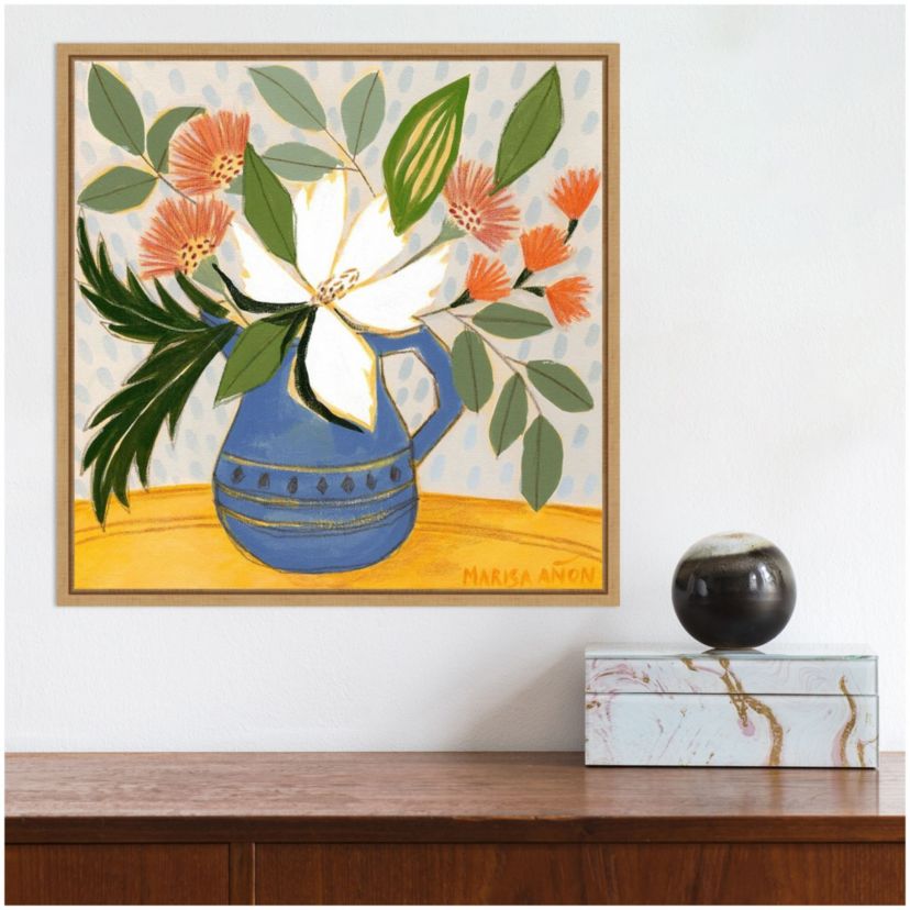 April Florals 11 Framed Canvas Wall Art Print