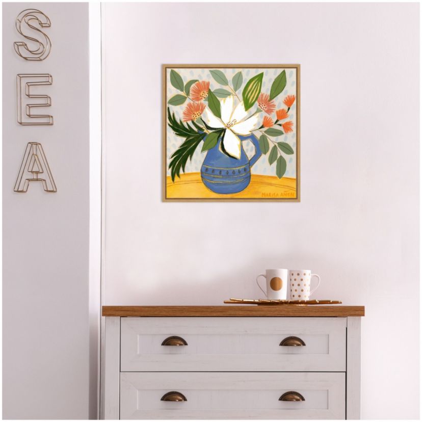 April Florals 11 Framed Canvas Wall Art Print