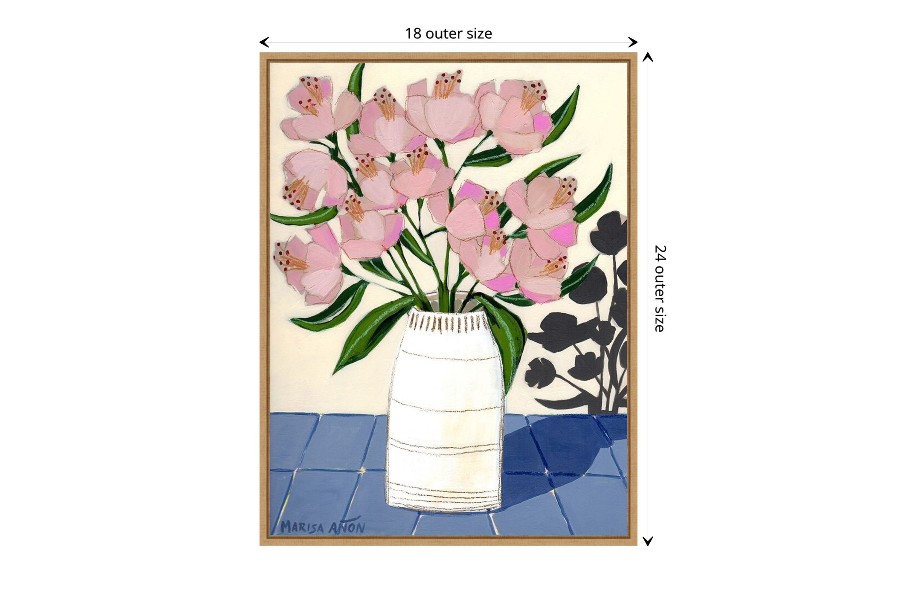 Spring Florals 5 Framed Canvas Wall Art Print