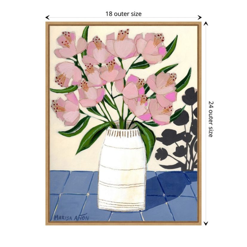 Spring Florals 5 Framed Canvas Wall Art Print