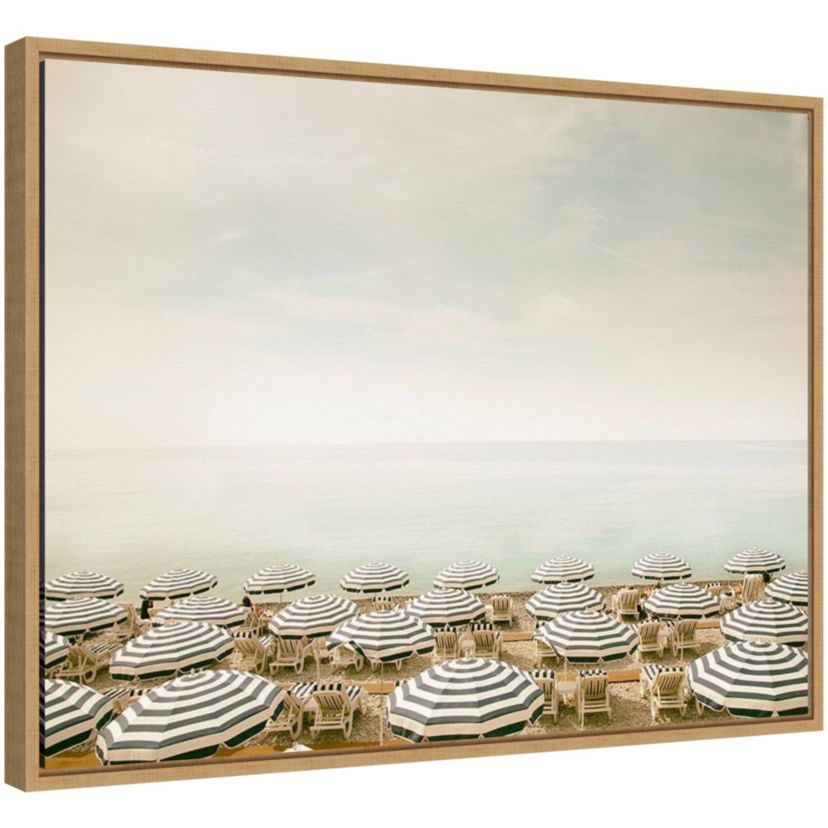 Seaside 4 (Beach) Framed Canvas Wall Art Print