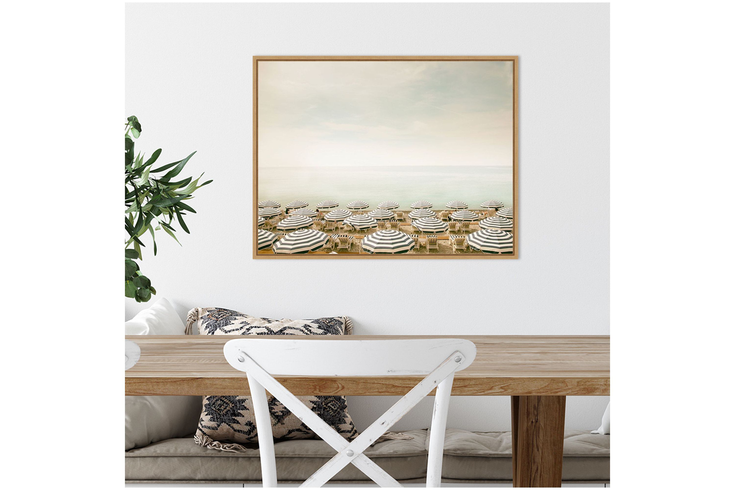 Seaside 4 (Beach) Framed Canvas Wall Art Print