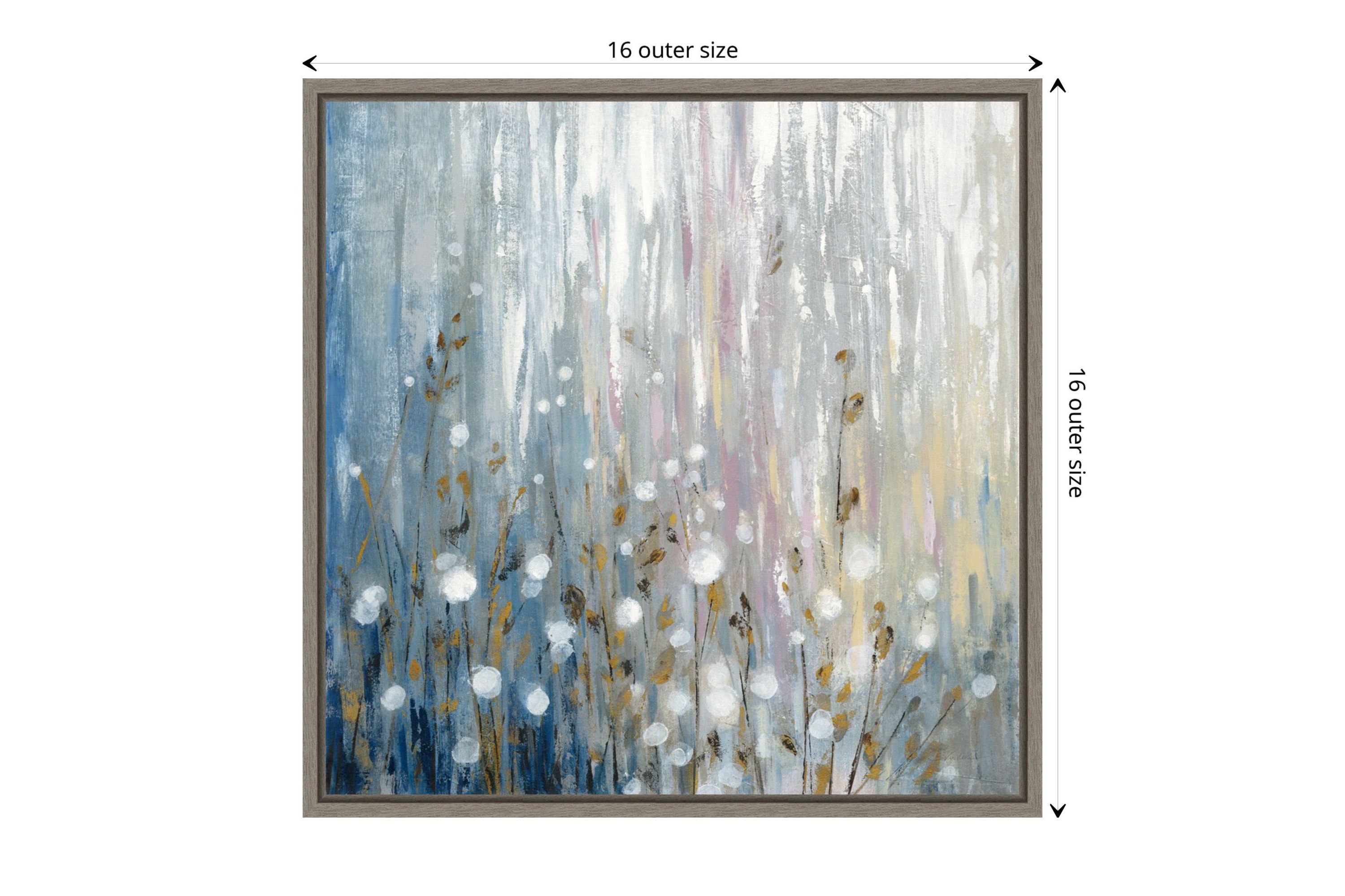 January Branches Framed Canvas Wall Art Print