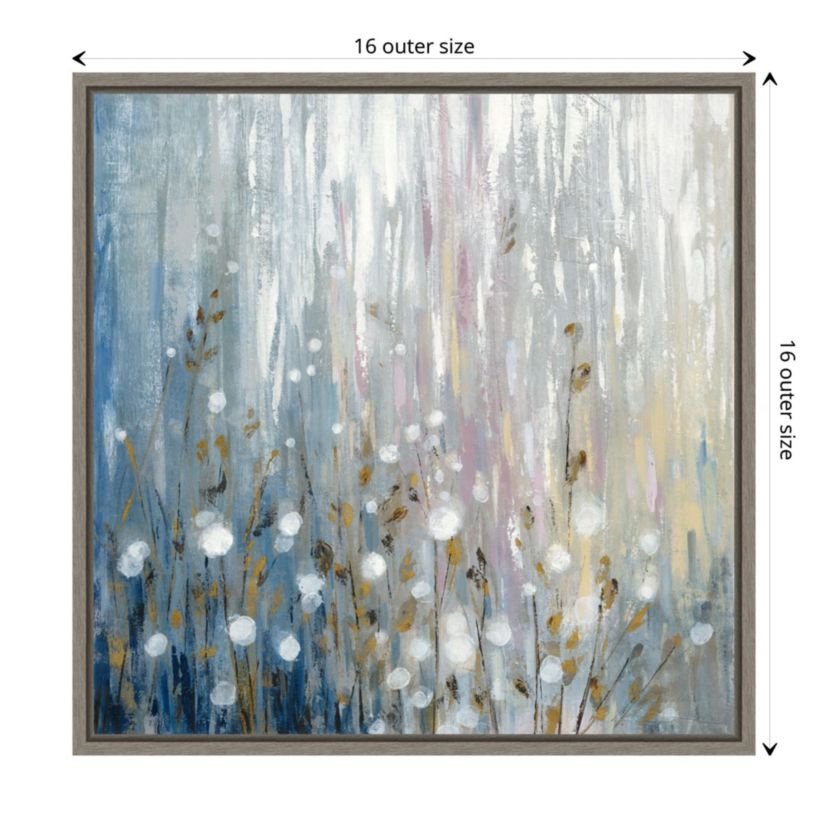 January Branches Framed Canvas Wall Art Print