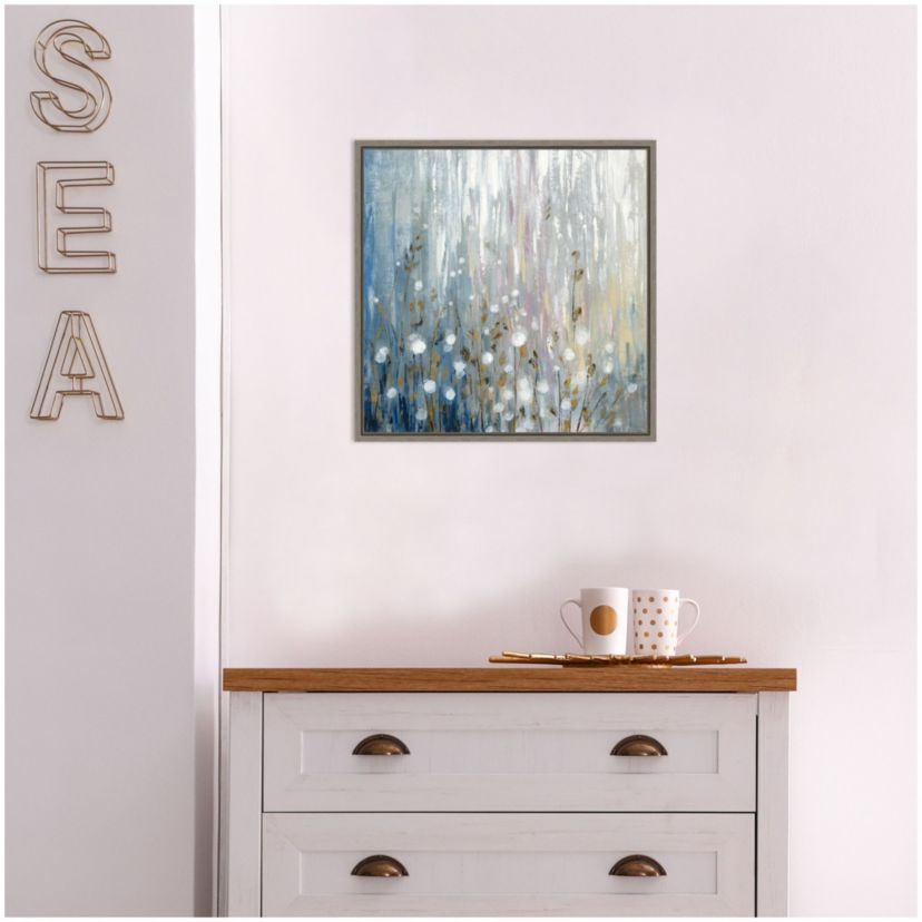 January Branches Framed Canvas Wall Art Print