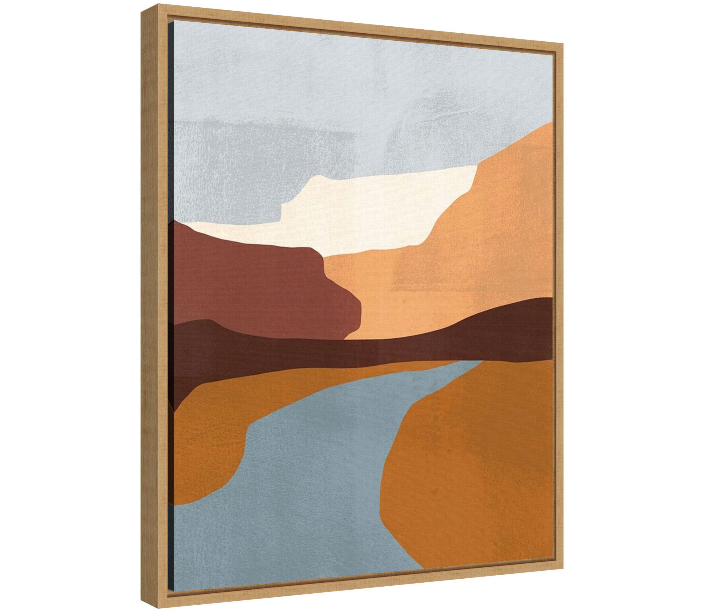 Sedona Colorblock IV Framed Canvas Wall Art Print