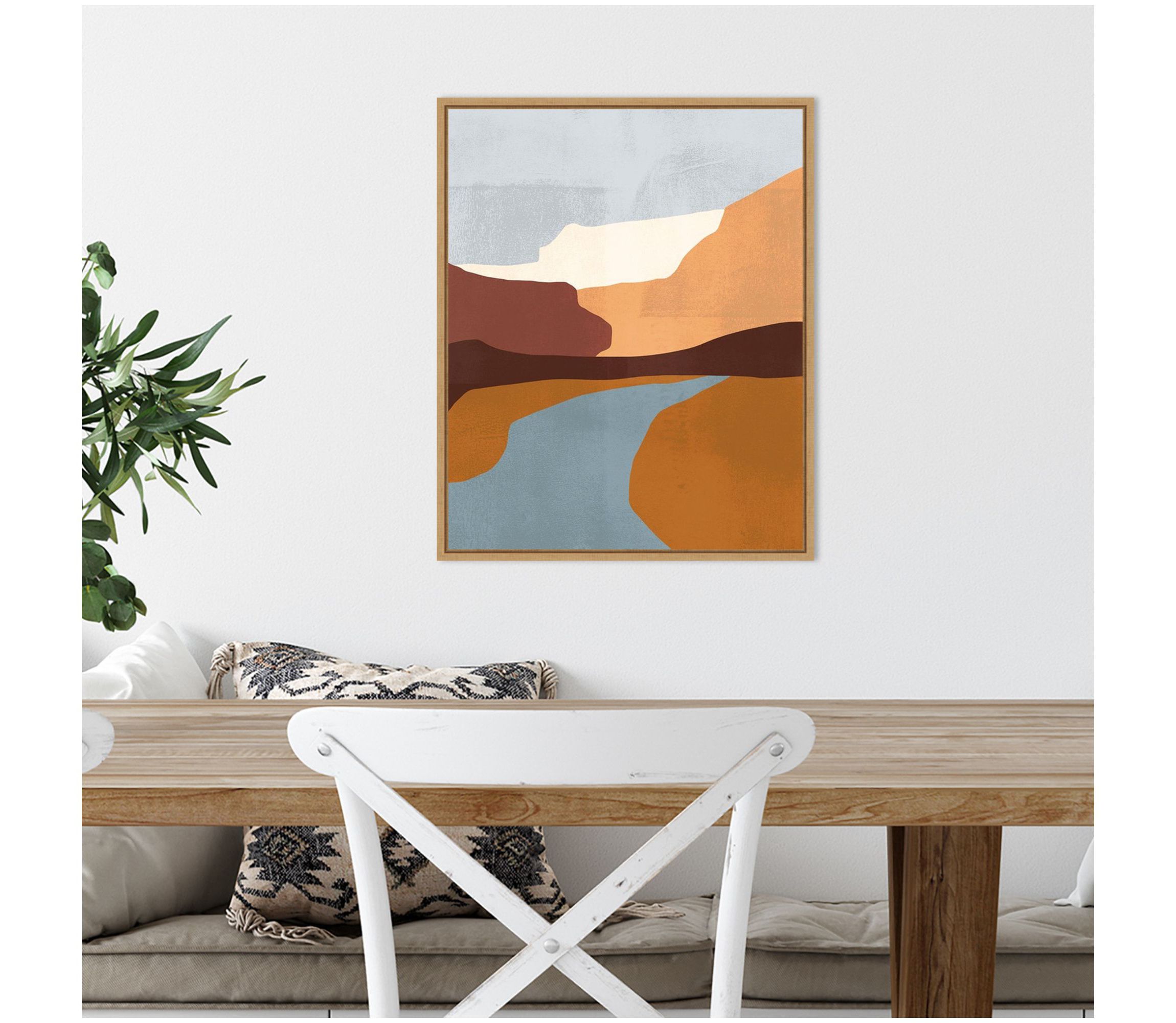 Sedona Colorblock IV Framed Canvas Wall Art Print