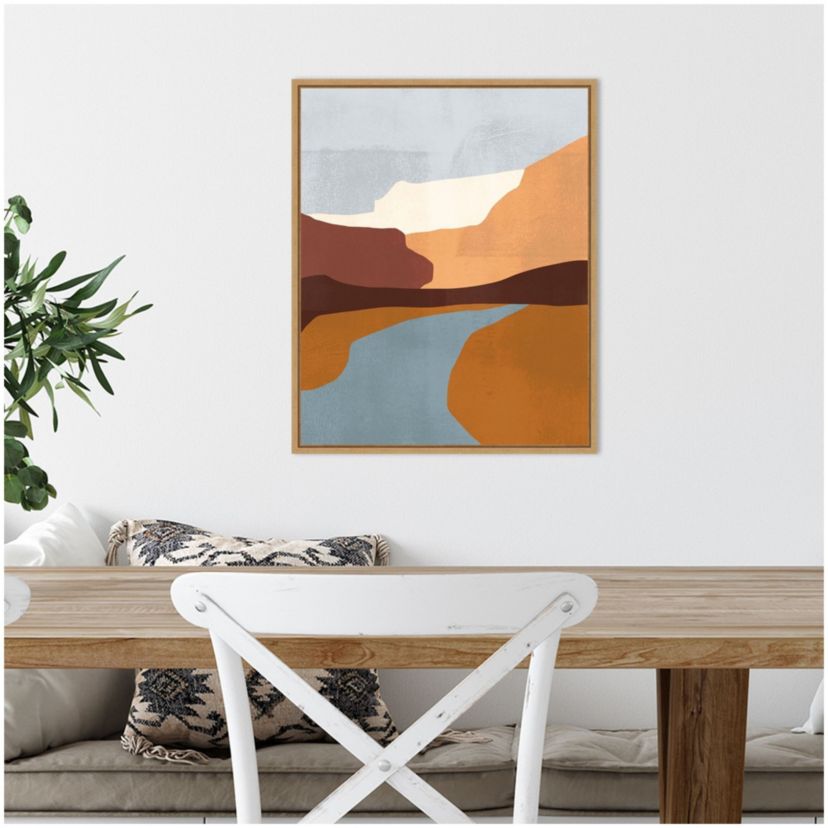 Sedona Colorblock IV Framed Canvas Wall Art Print
