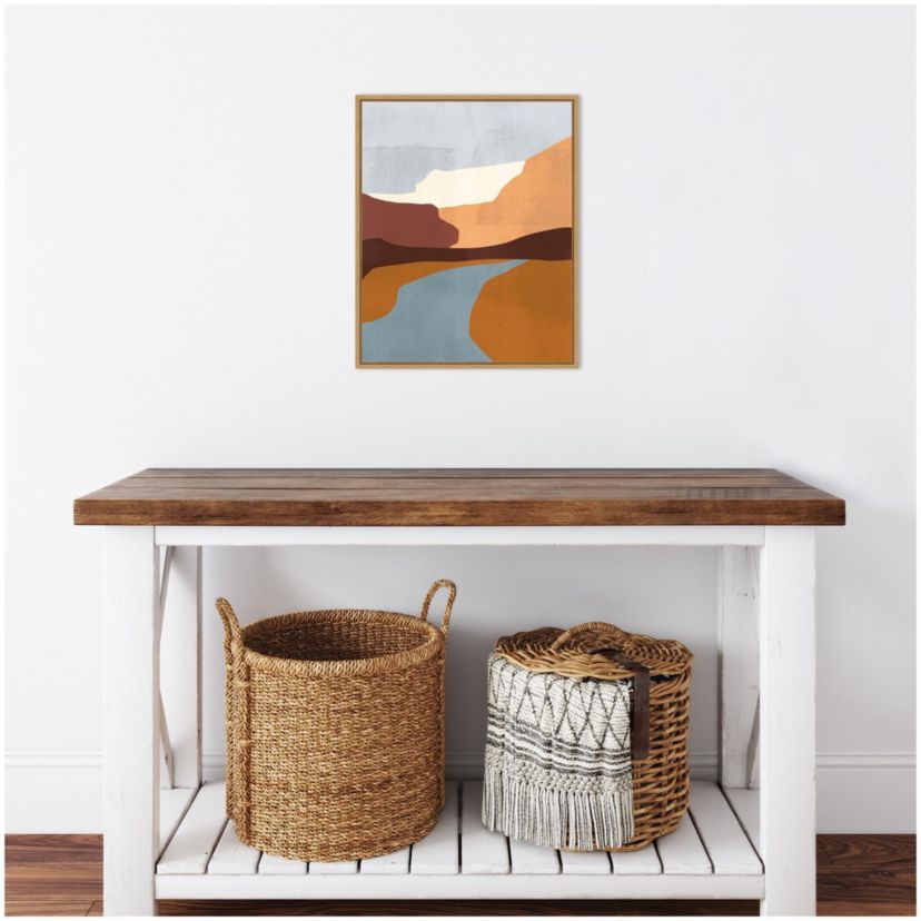 Sedona Colorblock IV Framed Canvas Wall Art Print