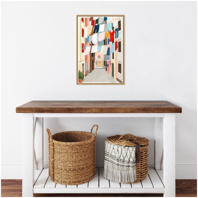Laundry Day II Framed Canvas Wall Art Print