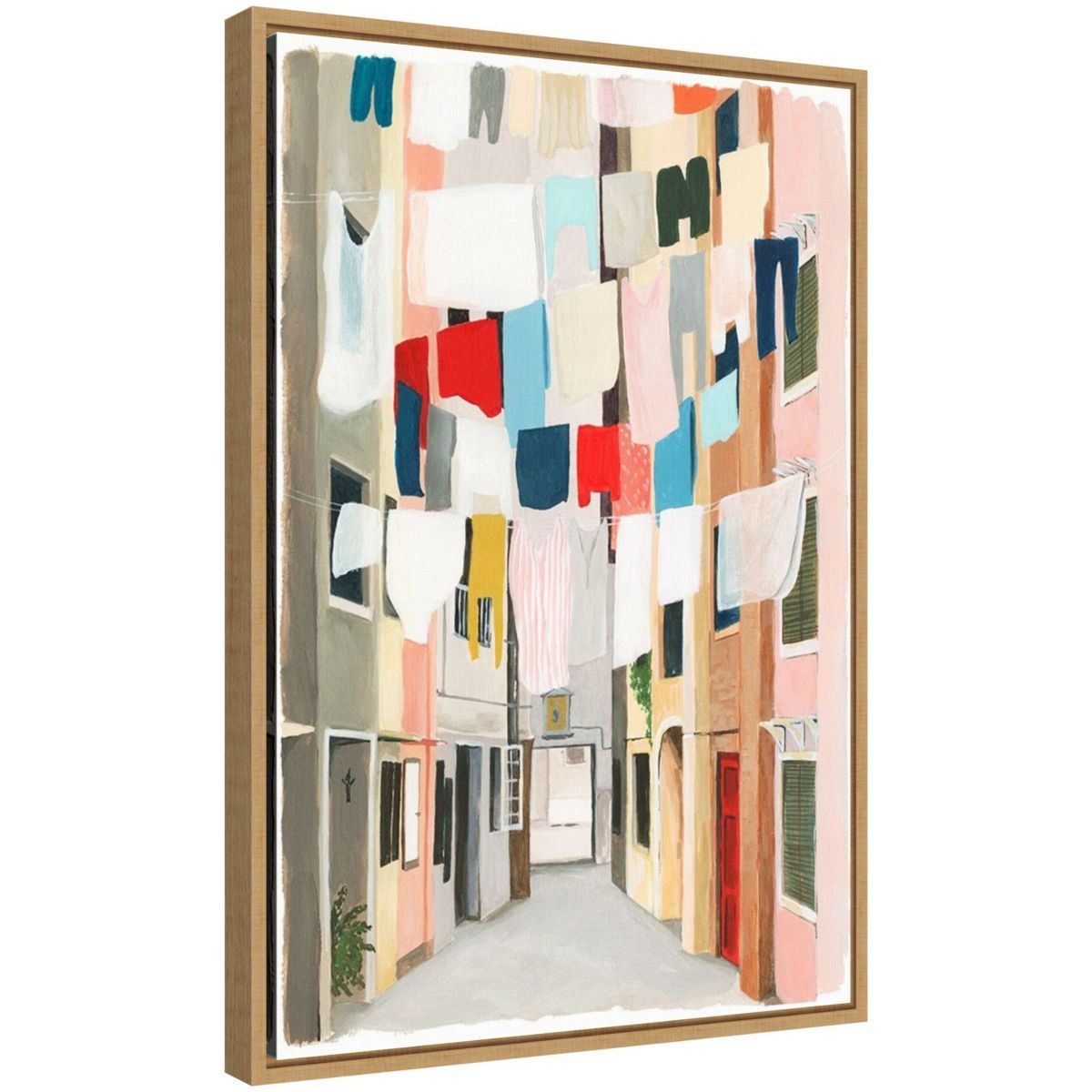 Laundry Day I Framed Canvas Wall Art Print