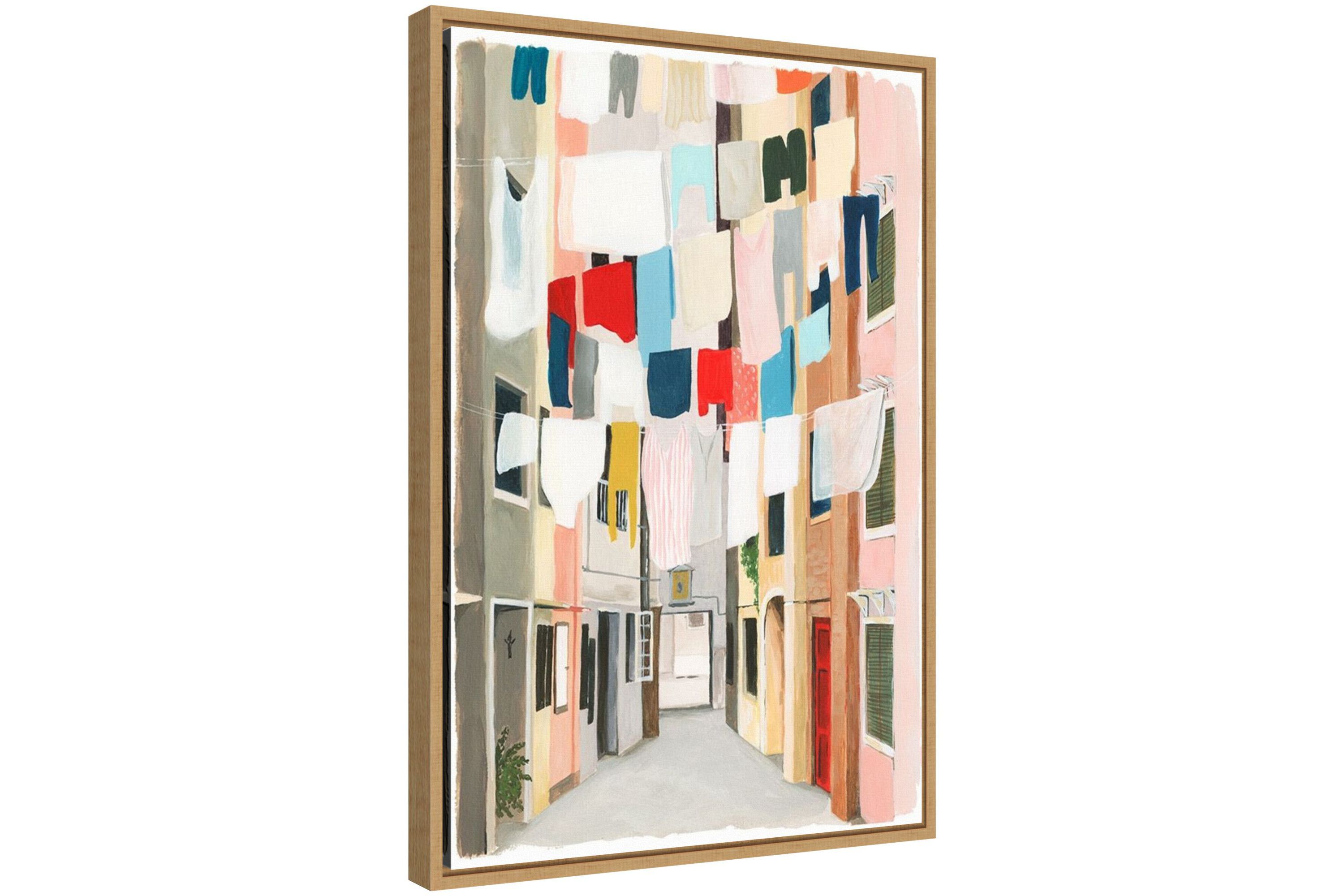 Laundry Day I Framed Canvas Wall Art Print