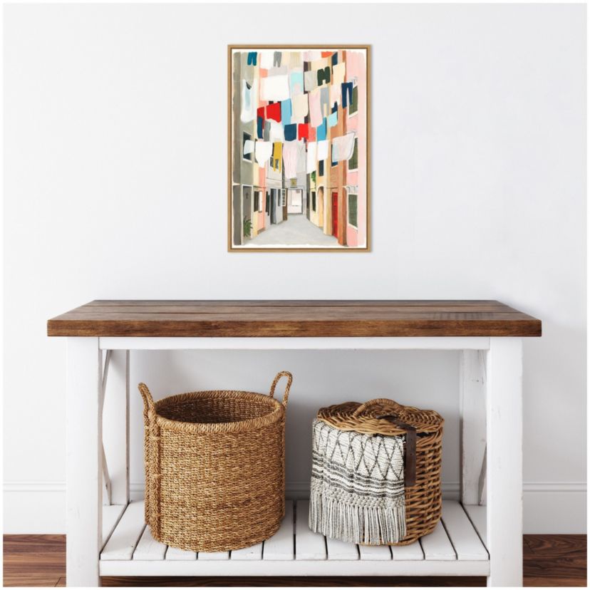 Laundry Day I Framed Canvas Wall Art Print