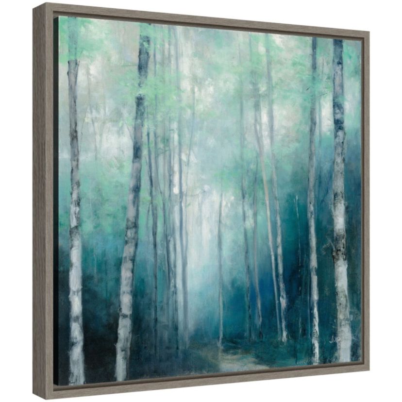 To the Woods (Trees) Framed Canvas Wall Art Print