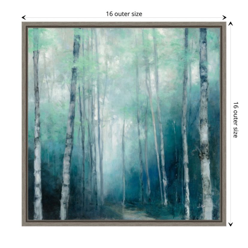 To the Woods (Trees) Framed Canvas Wall Art Print