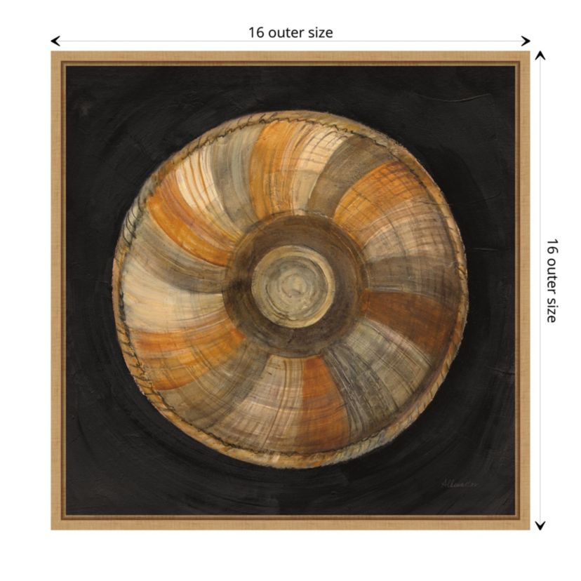 Woven Beauty II on Black Framed Canvas Wall Art Print