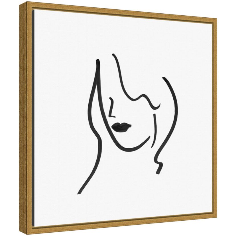 Muser II (Woman) Framed Canvas Wall Art Print