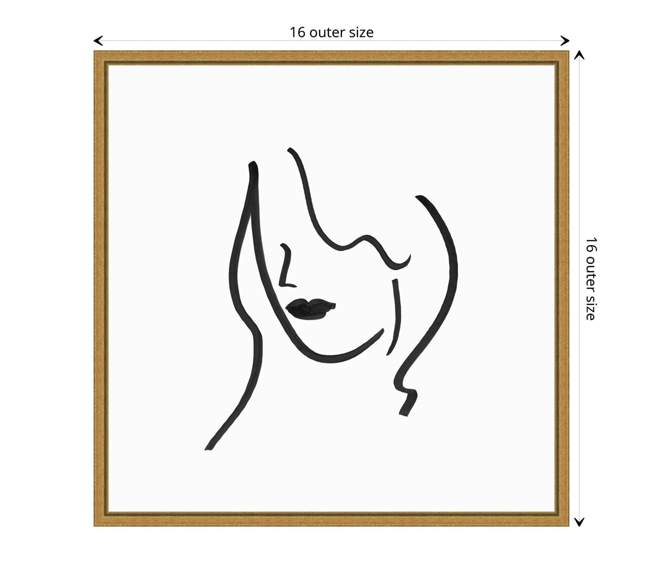 Muser II (Woman) Framed Canvas Wall Art Print