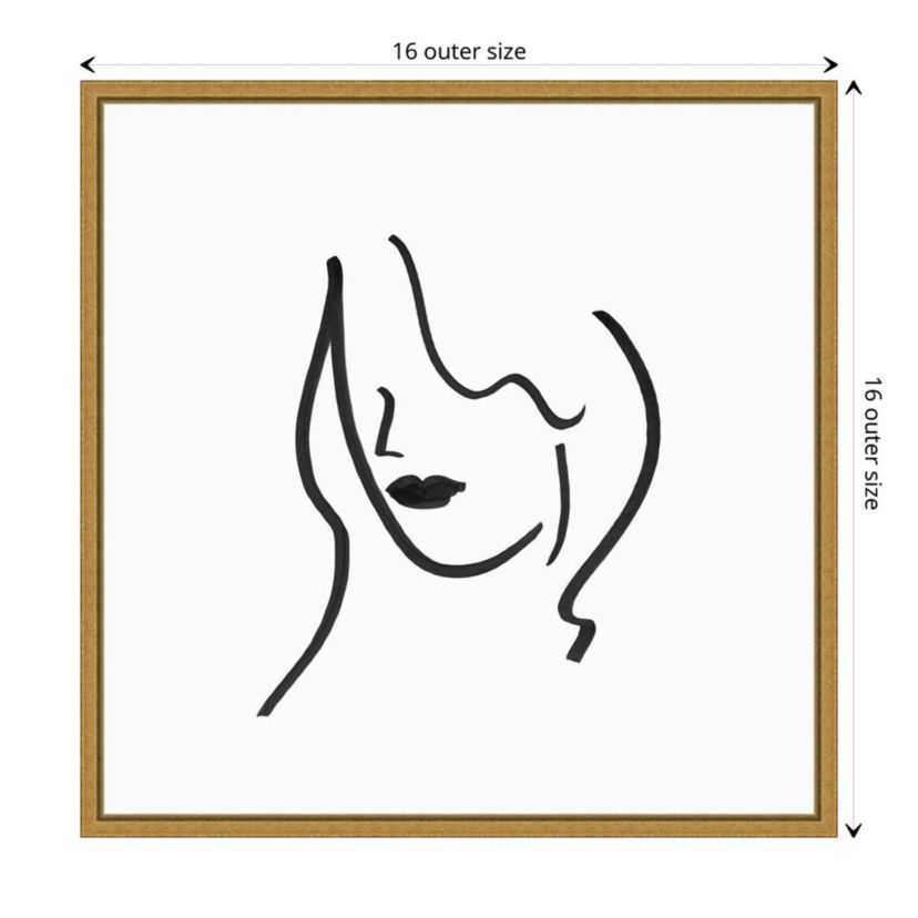Muser II (Woman) Framed Canvas Wall Art Print
