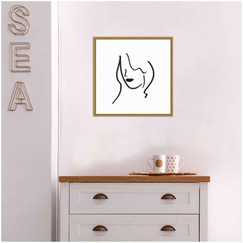 Muser II (Woman) Framed Canvas Wall Art Print
