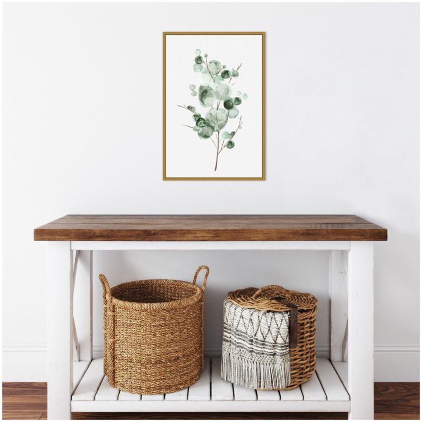 Tender Sprout I (Eucalyptus) Framed Canvas Wall Art Print