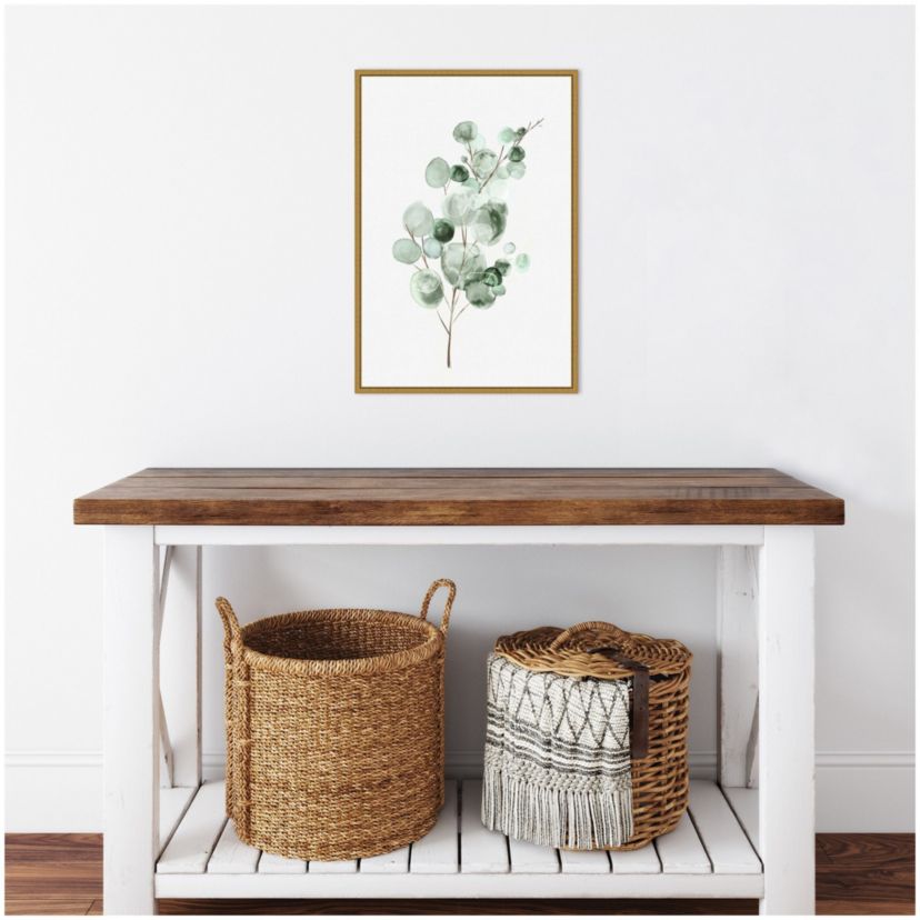 Tender Sprout II (Eucalyptus) Framed Canvas Wall Art Print