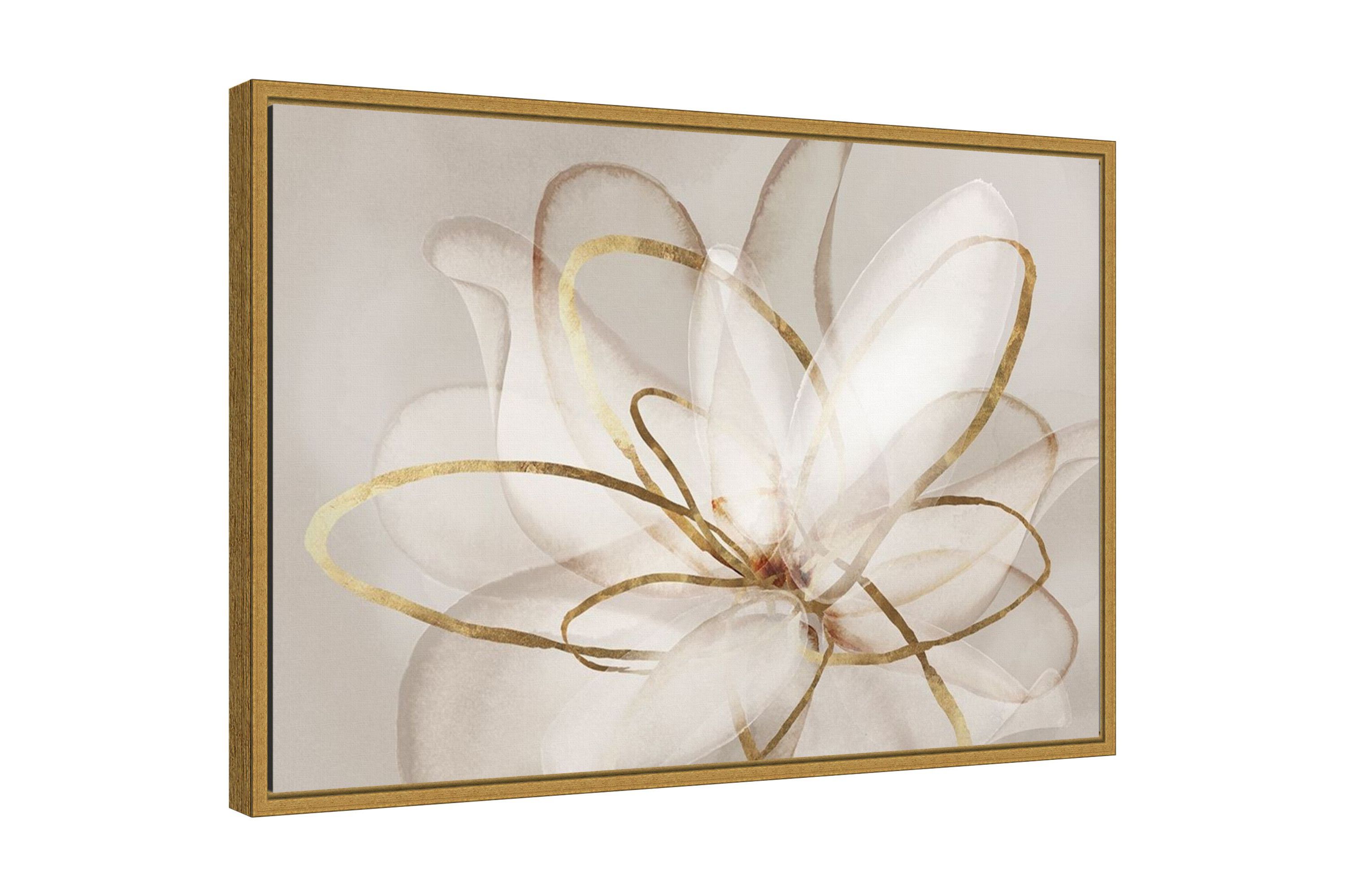 Transparent Beauty III (Floral) Framed Canvas Wall Art Print