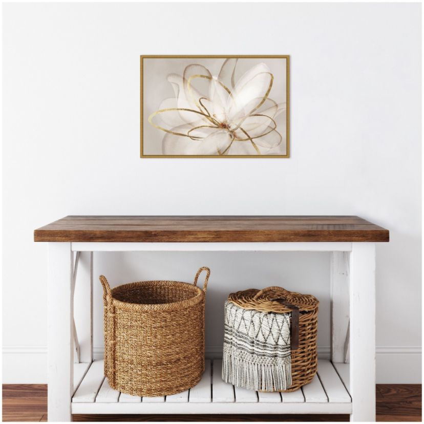 Transparent Beauty III (Floral) Framed Canvas Wall Art Print