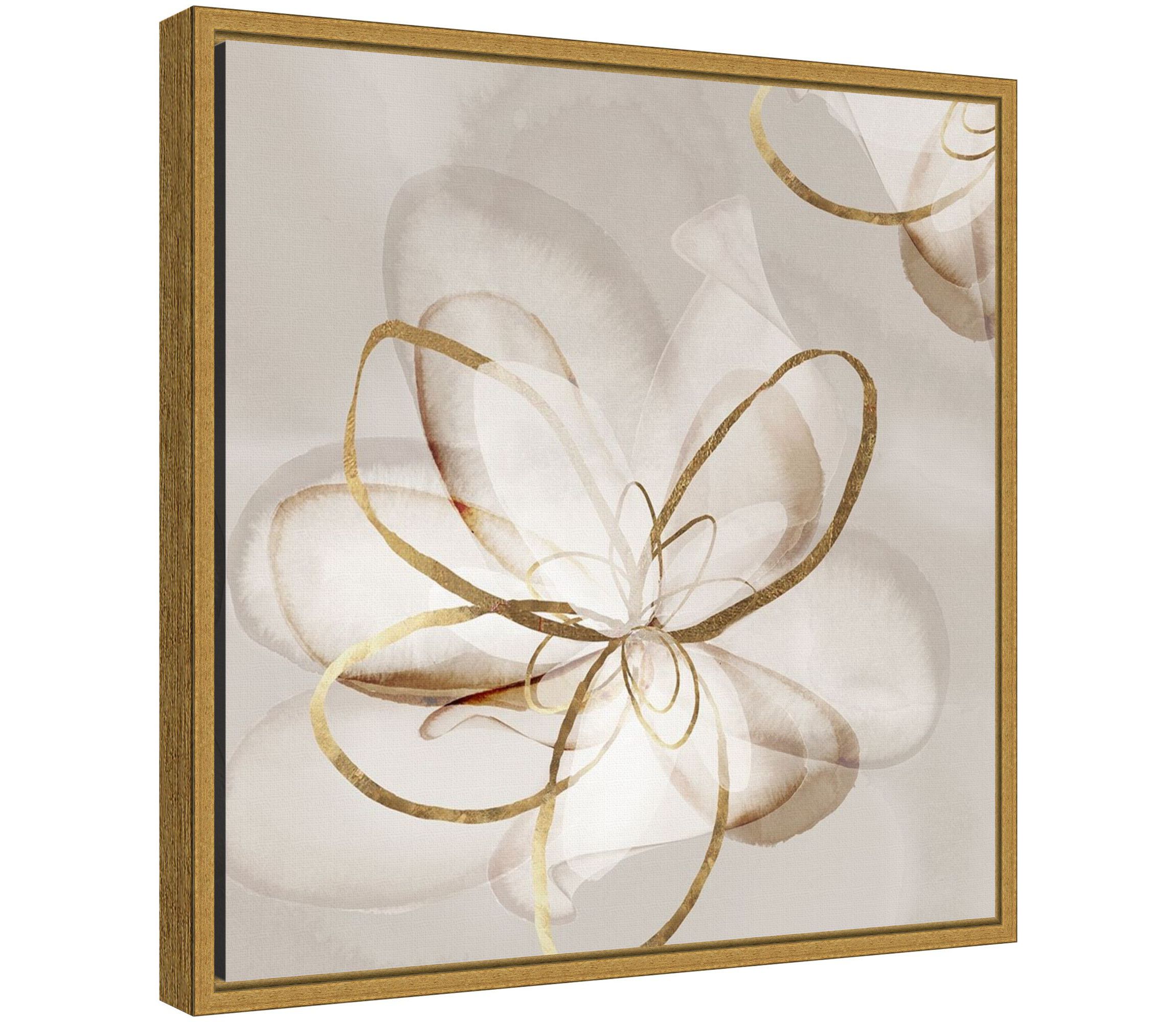 Transparent Beauty II (Floral) Framed Canvas Wall Art Print