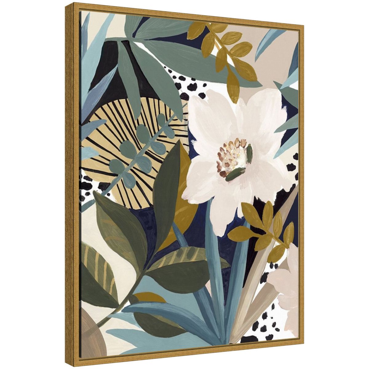 Floral Symphony I Framed Canvas Wall Art Print